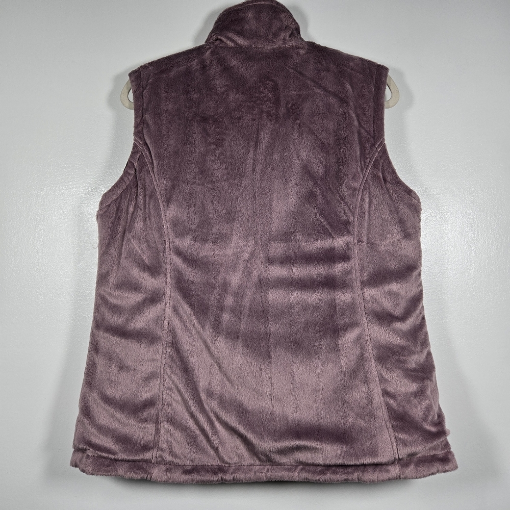 Free Country Purple Reversible Fleece Quilted Puffler Zip Front Vest Size Large - Picture 4 of 14